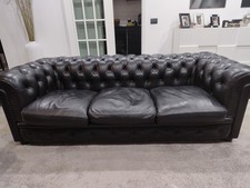 divano 3 posti Frau Pelle Nera