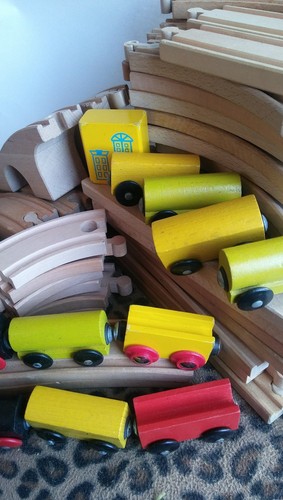 Binario treno ikea legno 7 - binario,