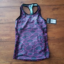 ZOOT Womens Small LTD Tri Racerback Triathlon Top Shirt Purple S Aloha 19