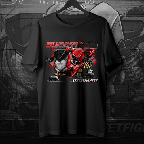 Maglietta ducati streetfighter - maglietta,