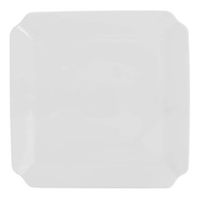 Set 6 Piatti Piani NAPOLI Bianchi Porcellana 30x30 cm Gural | Piatti Ristorante