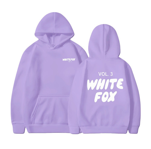 Felpa con cappuccio viola