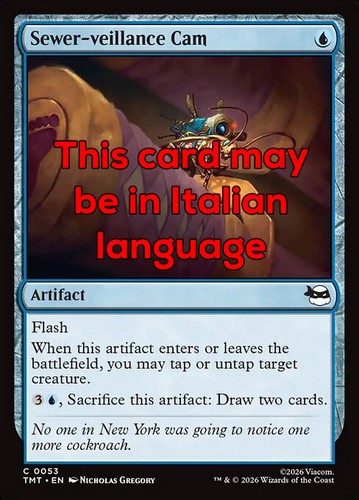 Mtg sewer veillance cam - sewer-veillance, foil