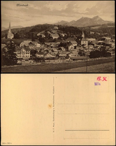 Cartolina miesbach città - cartolina,