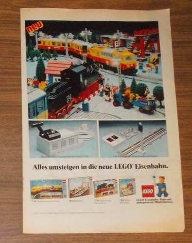 Rara pubblicità lego trains - pubblicità,