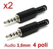 2 PEZZI Connettore Jack 3.5mm