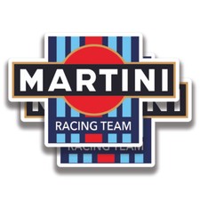 DECALCOMANIA MARTINI RACING TEAM 2 Adesivi Bogo Auto Paraurti Camion
