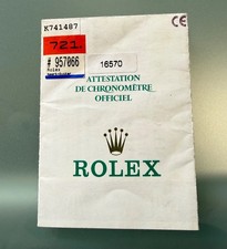 Rolex Explorer 16570 Garanzia
