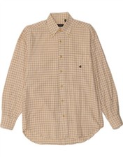 Camicia uomo BROOKSFIELD taglia 39 media beige quadri cotone DW06