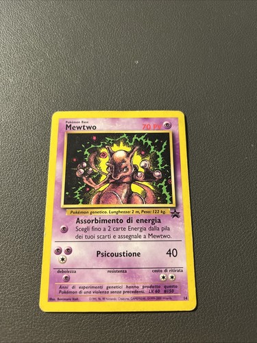 Carta pokemon mewtwo - carta, promo