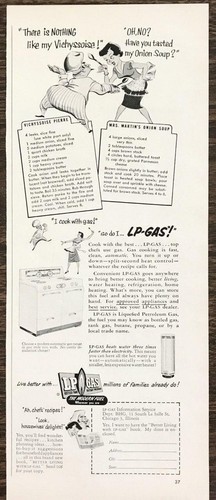 1952 gas print - print, ad