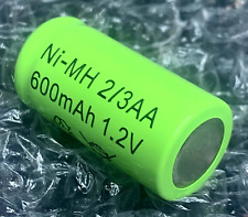 Batteria Ricaricabile Ni-MH 2/3AA 1,2V 600mAh Ø13,9x28,1mm