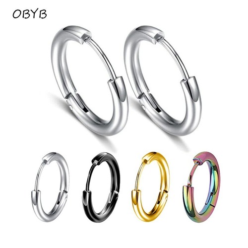 Paio orecchini acciaio inox - 1,