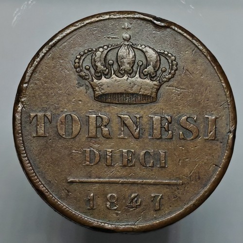 Tornesi 1847 tipo raro - 10,