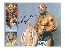 m692 Saba Simba foto di wrestling vintage firmata con certificato di autenticità **BONUS**