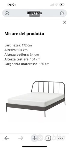 Letto contenitore matrimoniale - letto,