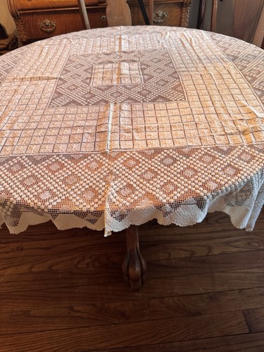 Tovaglia vintage filetto pizzo