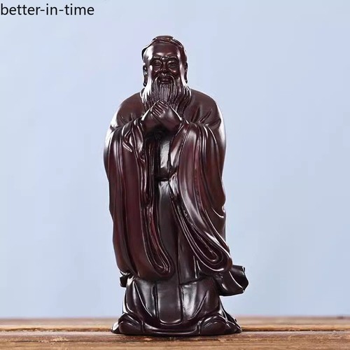 Sculture legno confucio - sculture,