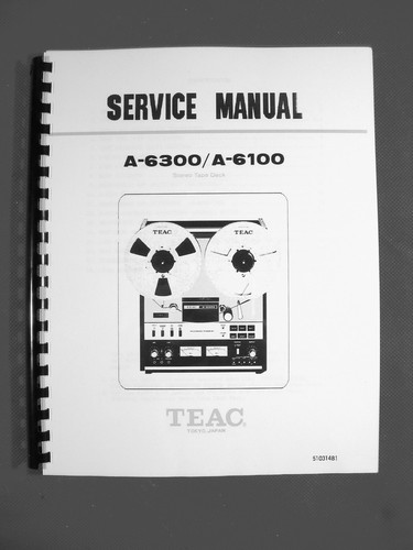 Teac 6300 6100 - a-6100, di