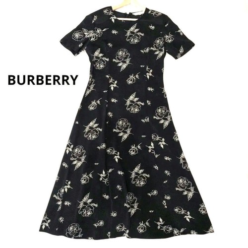 Burberry long dress navy - burberry,