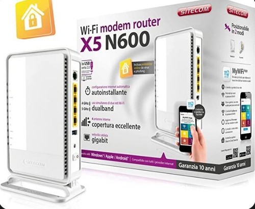 Modem router x5 - modem, n600
