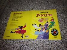 PETER PAN ASCOLTA LE FIABE MONDADORI 1°EDIZIONE 1983 DISNEY OTTIM DISCO+CUSTODIA