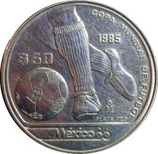 M316 MESSICO 1985 - ARGENTO