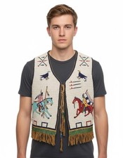 Gilet uomo powwow regalia - gilet,