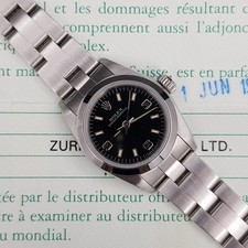 Rolex Oyster Perpetual Lady 67180 24mm With Paper Good condition stahl steel X83