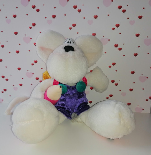 Diddl peluche occhi bianchi