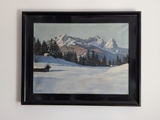 Dipinto olio di un paesaggio