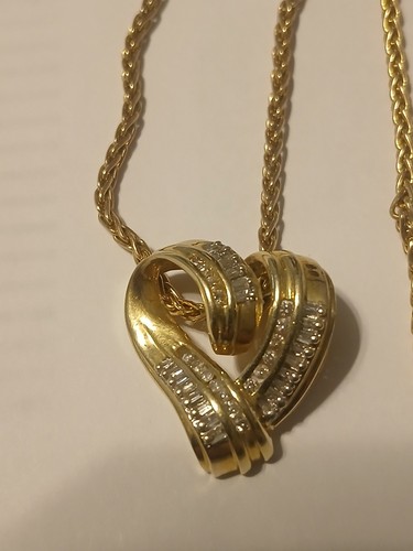 Collana con ciondolo cuore - , oro