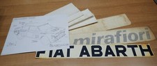FIAT 131 ABRTH RALLY SERIE ADESIVI ORIGINALI UFFICIALI DELL'EPOCA STICKERS (S)