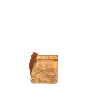 Alviero Martini Prima Classe - Bandoliera media in tessuto stampato Geo Classic