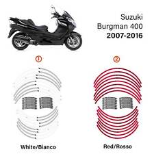 Kit strisce adesive cerchi scooter compatibili con Suzuki Burgman 400 2007-2016