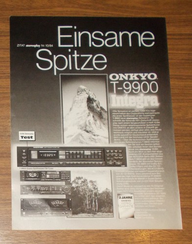 Rara pubblicità onkyo integra - rara,