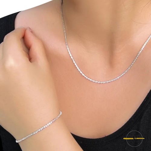 Set collana bracciale donna - collana,