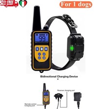 Collare Elettrico per Addestramento Cani con Telecomando scossa800M IMPERMEABILE