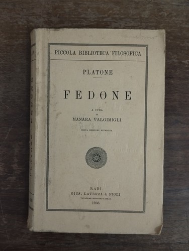 Fedone platone 1936 - fedone,