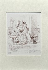 Madre e bambino – litografia