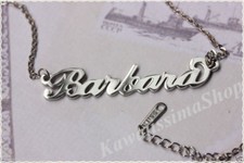 Collana NOME in acciaio ANTIALLERGICO NICKEL FREE nome a scelta lista 1