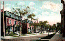 Portland, Maine - Le case su High St. da Cumberland Ave. - nel 1905