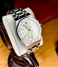 Oak Men's White Dial Steel