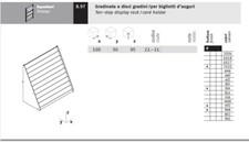 Espositore per Biglietti Augurali da parete modello ZAF