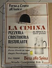 MANIFESTO ORIGINALE CANEPINA VITERBO LA CIMINA PIZZERIA
