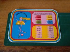 ADESIVO STICKER VINTAGE KLEBER frequenze radio svizzera drs ecc