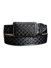 Cintura in pelle ricamata stile western Cinto Vaquero Bordado Piteado Charro