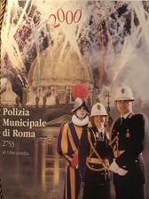 Calendario Polizia Municipale di Roma Anno 2000 - Con Cordoncino Originale