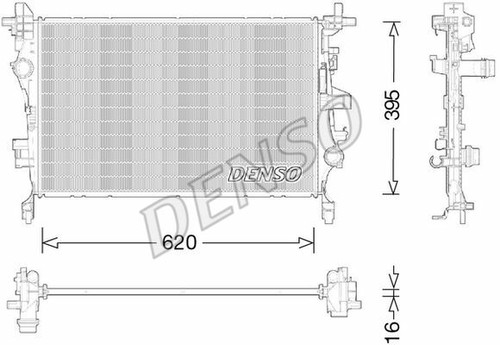 Radiatore fiat 500x lpg - radiatore, 1.4