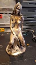Statua donna lamina argento - statua,